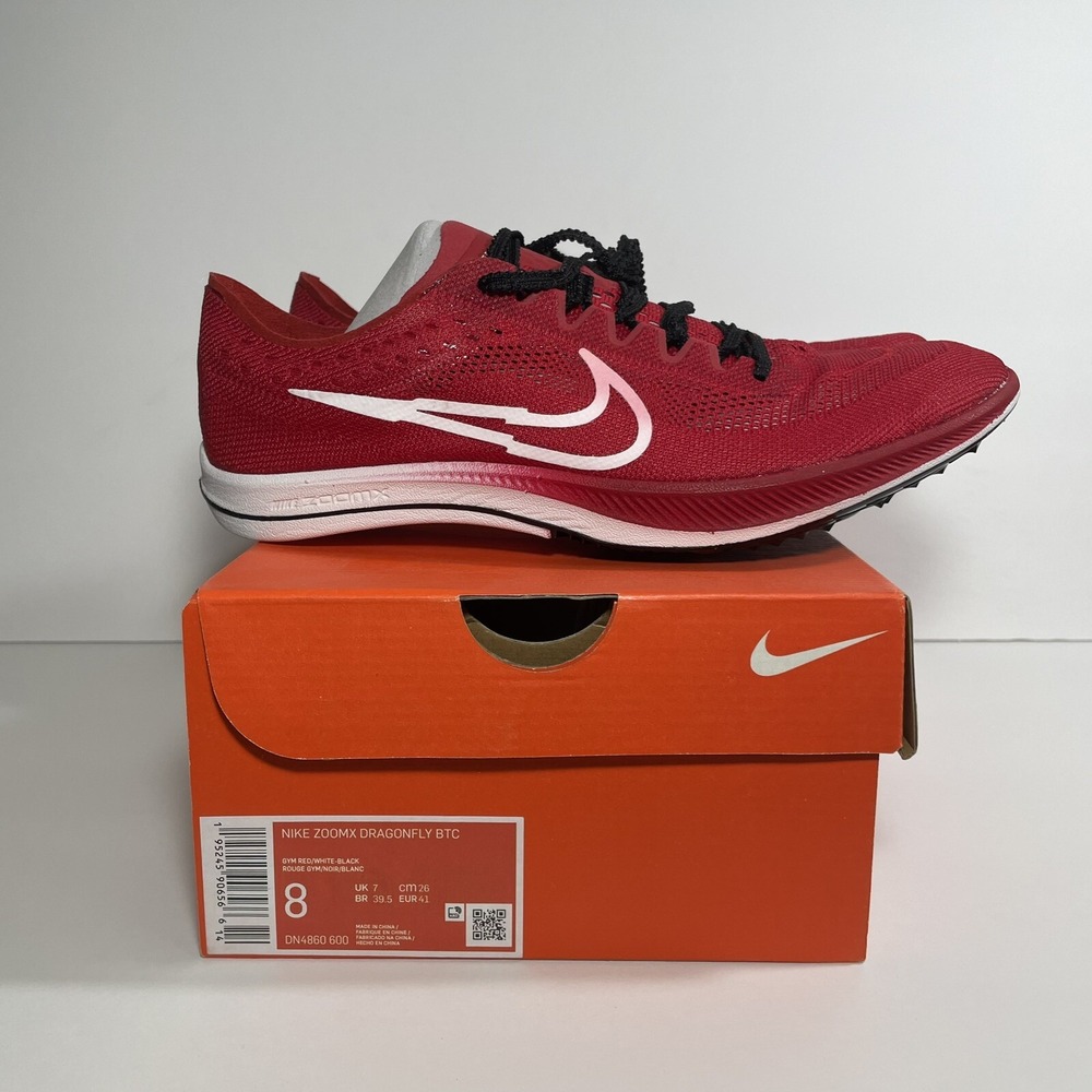 Nike ZoomX Dragonfly BTC Track Shoes‎ Mens 8 Womens 9.5 Red New DN4860-600